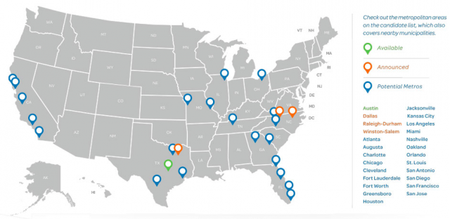 AT&T copies Google, names 100 cities where it could offer gigabit fiber