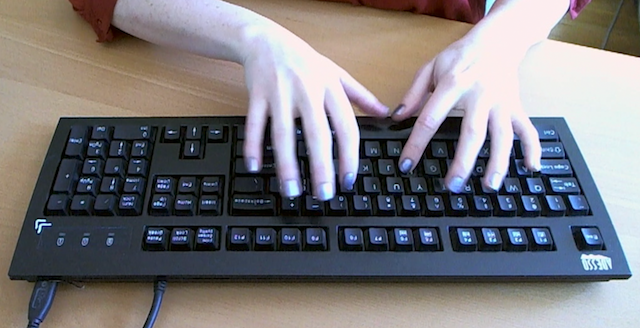 Blurry hands make me look like I can type faster than I do. 