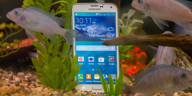 Samsung's Galaxy S5 is waterproof, and the Verizon version is also cameraproof.