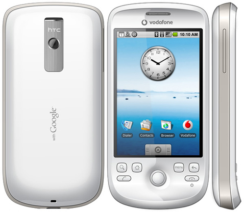 The HTC Magic, the second Android device, and the first without a hardware keyboard.