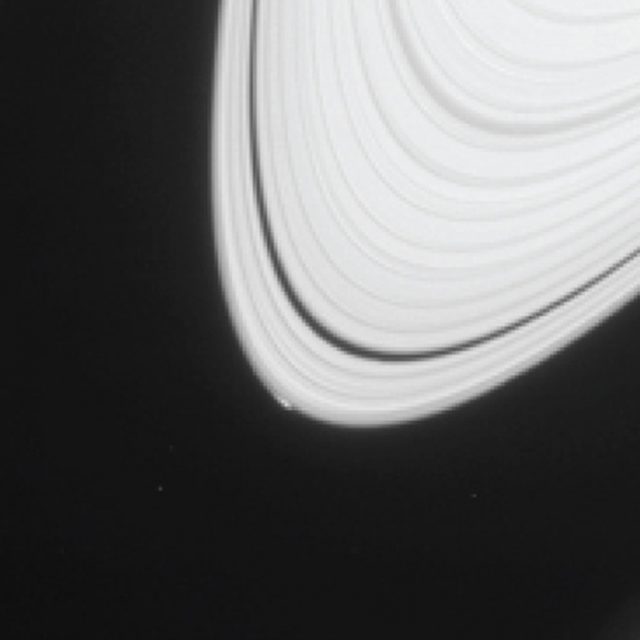 Cassini may be witnessing the birth (or death) of a moon of Saturn