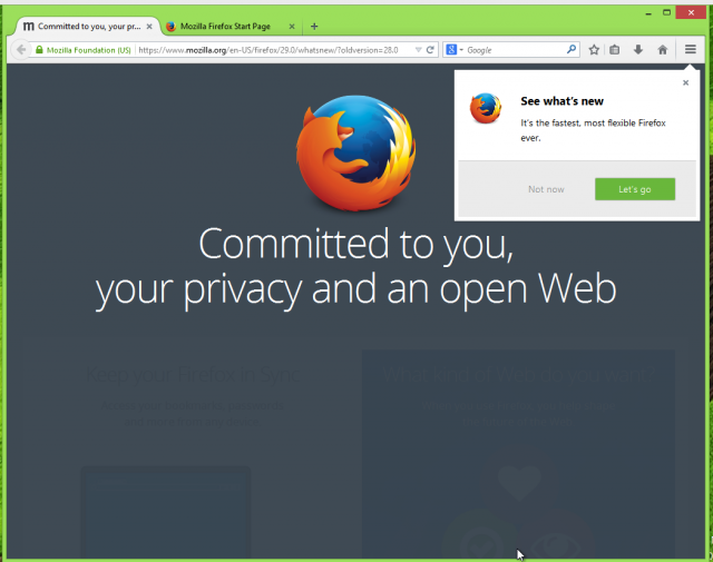 Meet the new Firefox user interface. Look familiar?