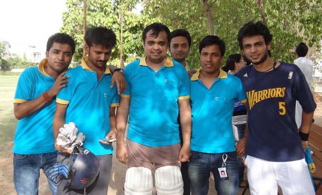 The PCCare247 cricket team after a 2012 match.