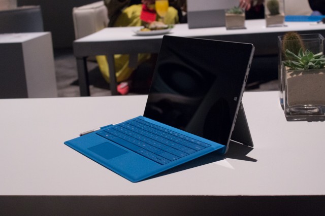 The Surface Pro 3 and its Type Cover.