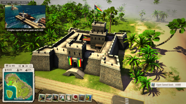 Maybe it's just me, but the palm trees make this fortress look a lot less imposing...