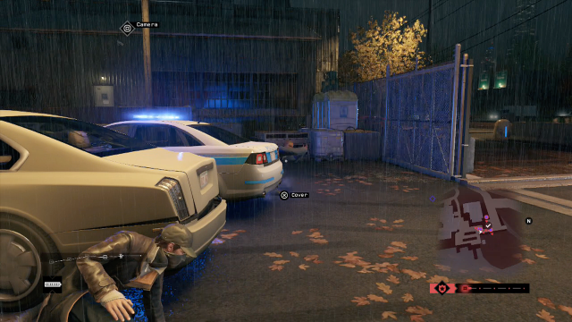 Yes, I am about to shoot this cop in the crotch. Don't worry, though... the game assures me it's for a justifiable reason.