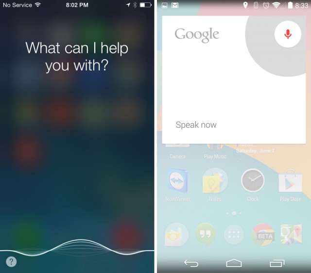 Siri vs Google Now