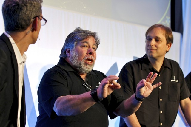 Steve Wozniak (center) in 2011.