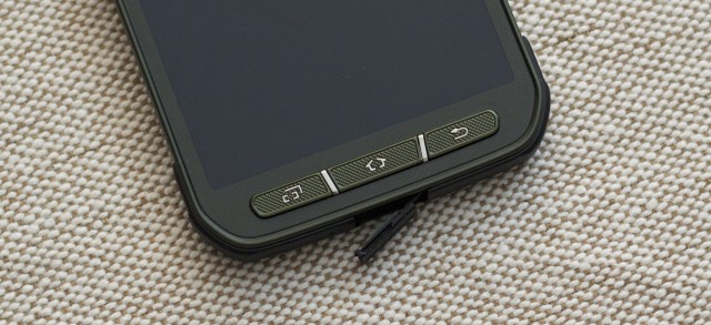 All-physical buttons mean that the phone lacks its fingerprint scanner.