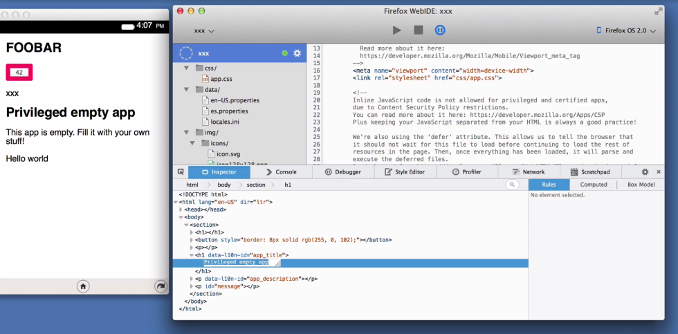 Mozilla puts a development environment into the browser with WebIDE ...