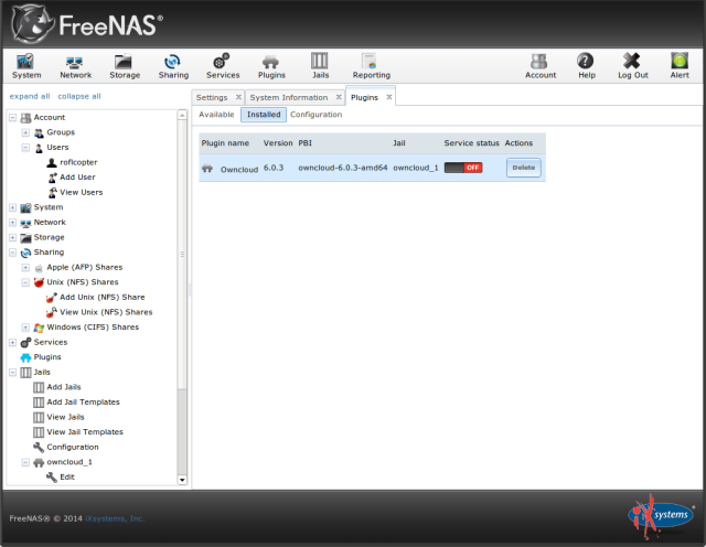 freenas nextcloud