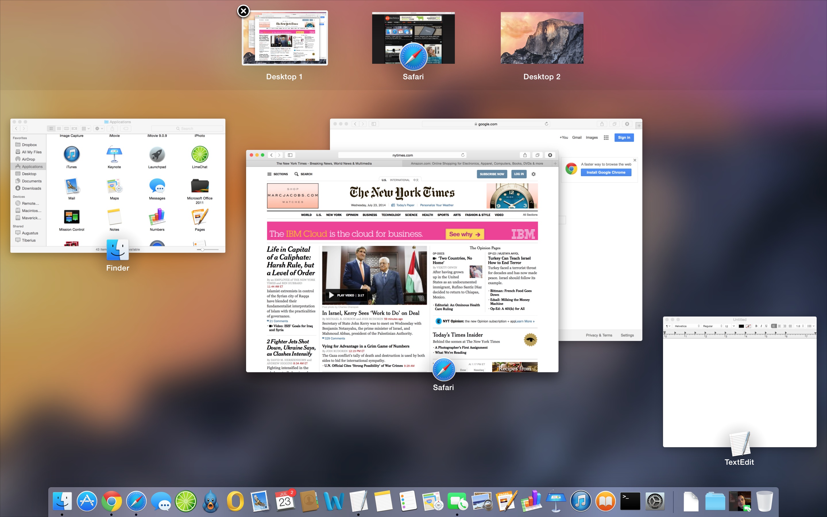 Screenshot for mac os x 10.10