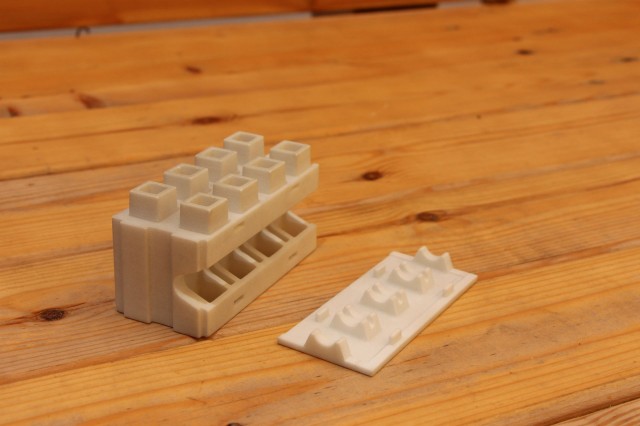 Prototypes for a new type of brick.