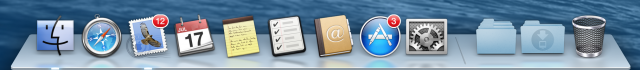 Icons for the same applications in Mavericks.