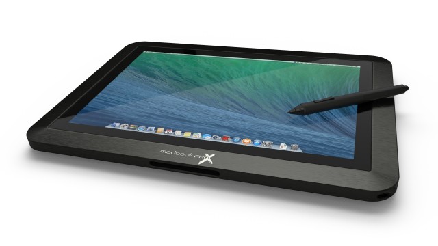 The Modbook as a tablet.