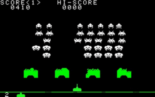 space invaders retro game