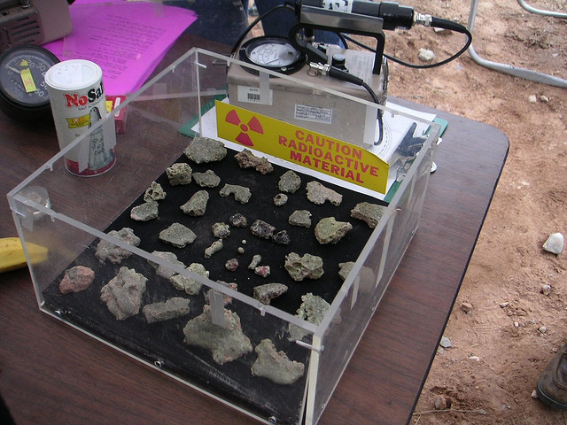 Trinitite specimens.