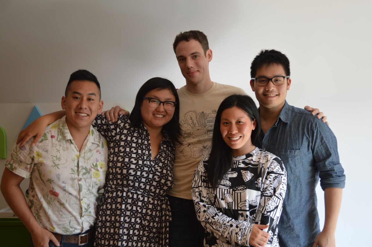 The Nomiku team. From the left: Marketing director Patrick Wong, co-founders Lisa and Abe Fetterman, Creative Director Monica Lo, Designer Wipop Bam Suppipat.