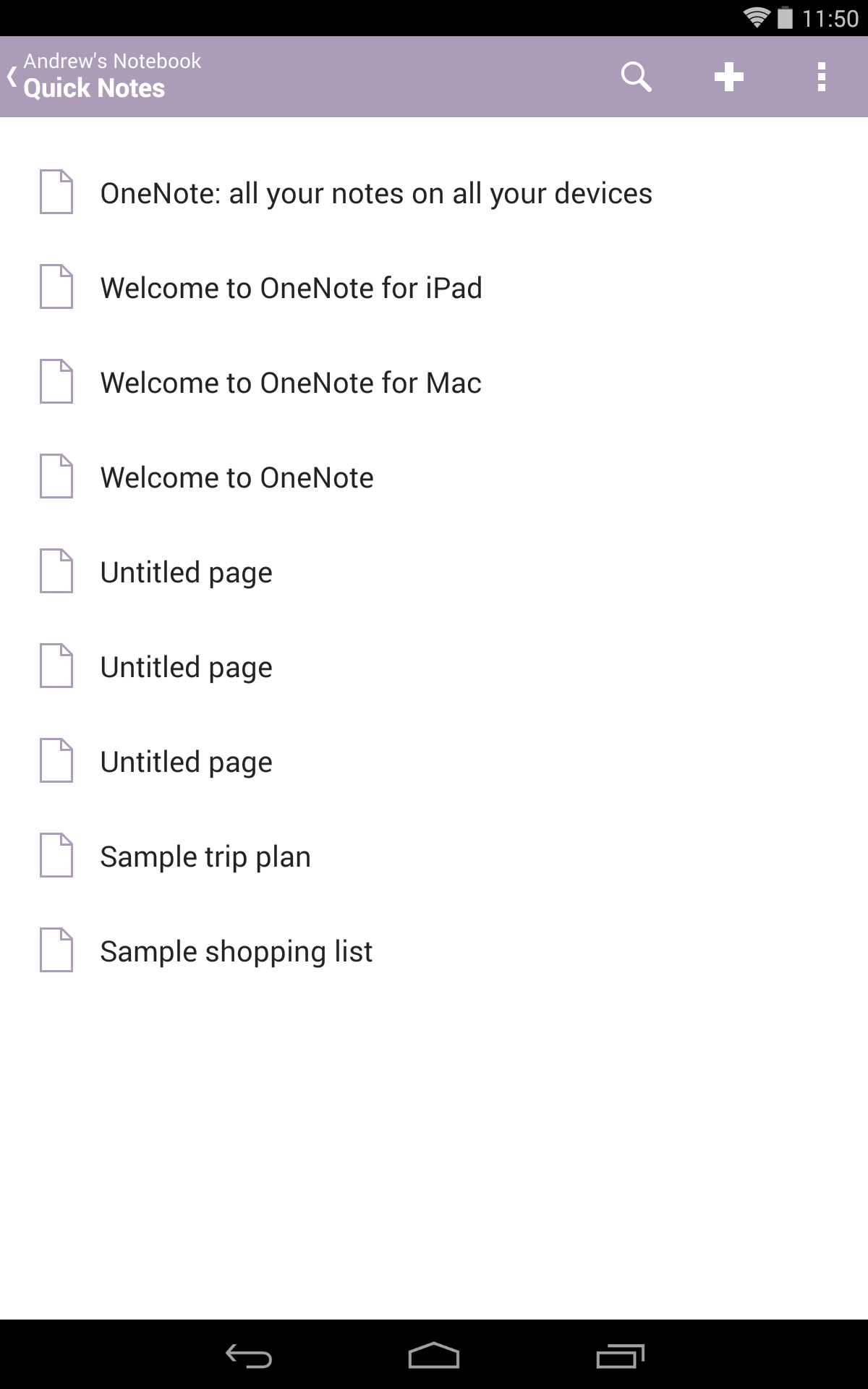 how to use onenote android