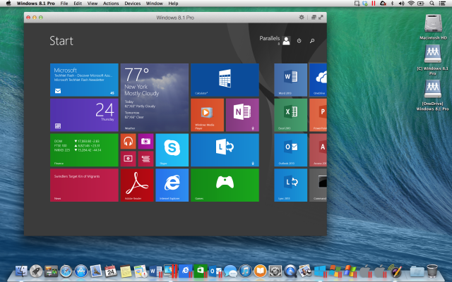 mac parallels windows 8.1