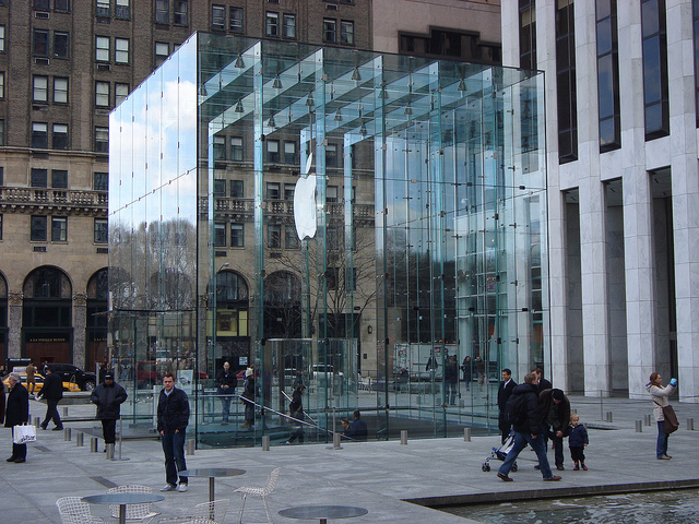 The original design of Apple's 5th Avenue NYC store, which stood from 2006 until 2011. 