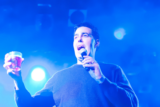 Adam Carolla at Hollywood's Roxy Theater in 2013.