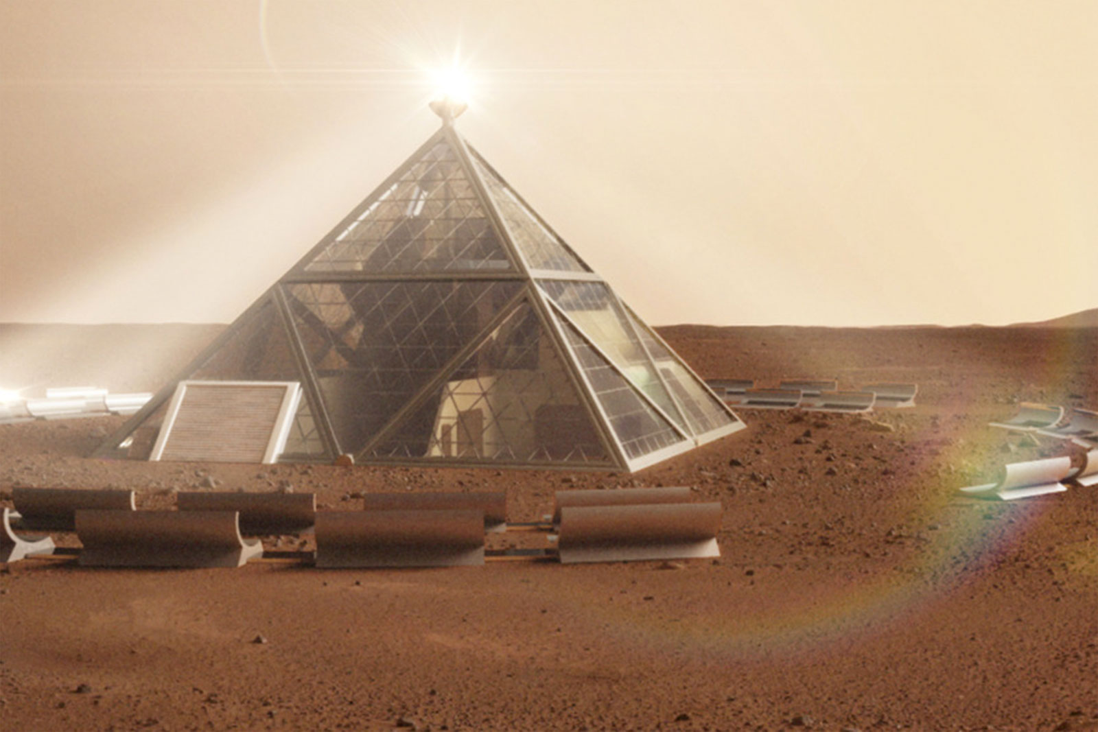 Pyramid and human “beehives” designed for Mars dwellers | Ars Technica