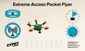 An illustration of the Extreme Access Pocket Flyer released by CyPhy Works.