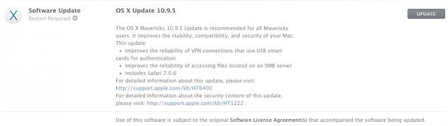 Apple releases OS X 10.9.5 with fixes, new code signing requirements [Updated]