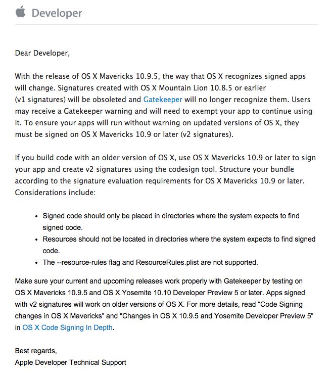 xcode mac os 10.9.5