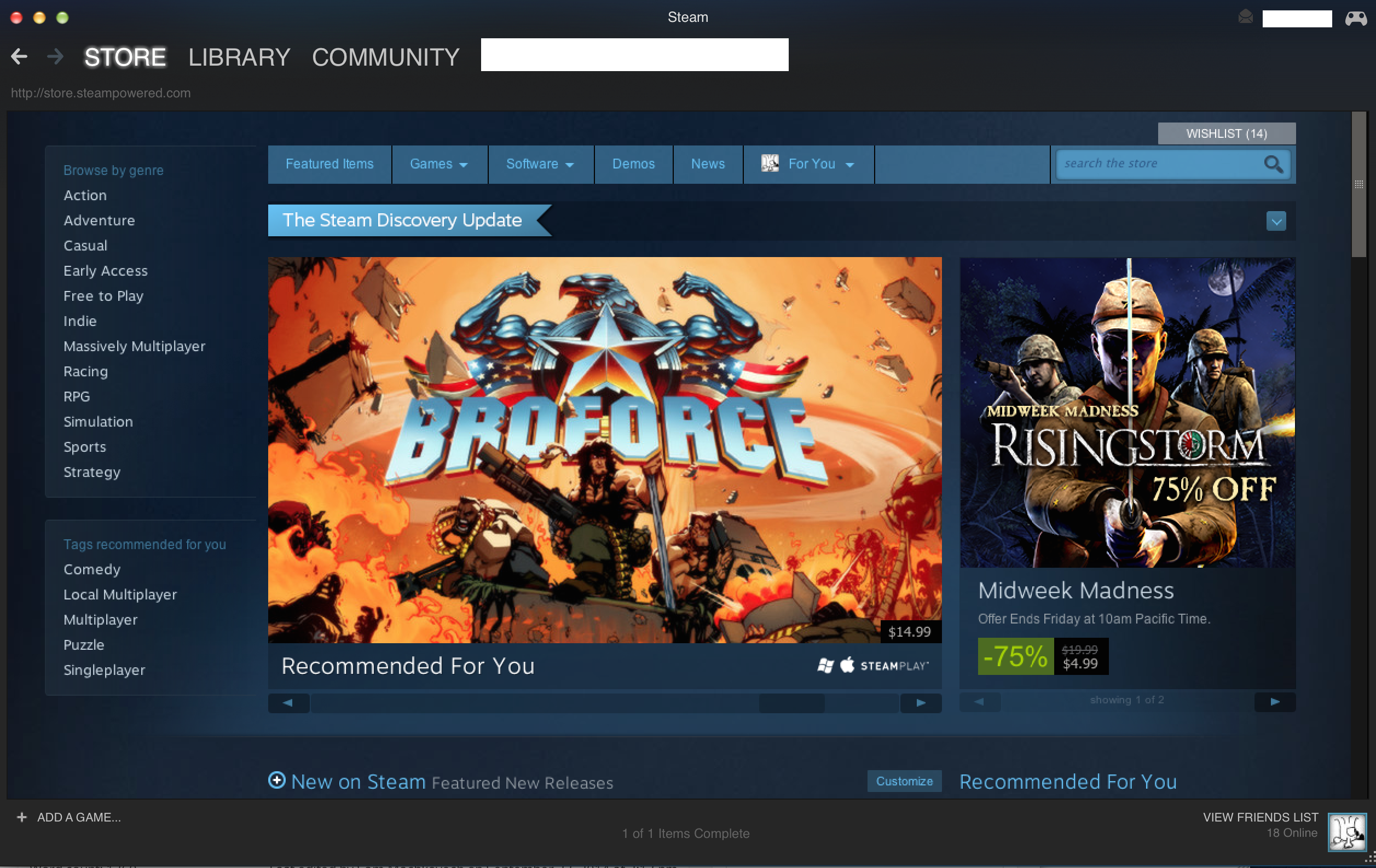 Steam update helps you discover games you're interested in