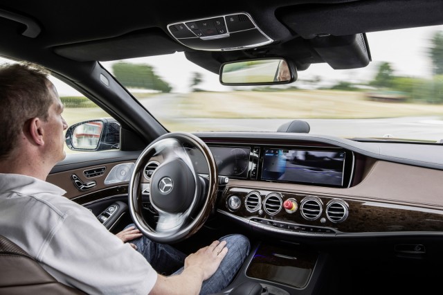 Mercedes-Benz has been testing its autonomous driving system, Intelligent Drive, in an S-Class.