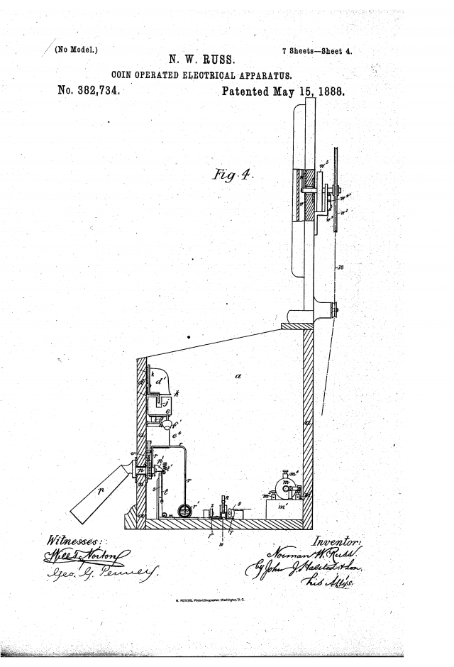 Patent of the electroshock machine, Archive of the Museum of History of