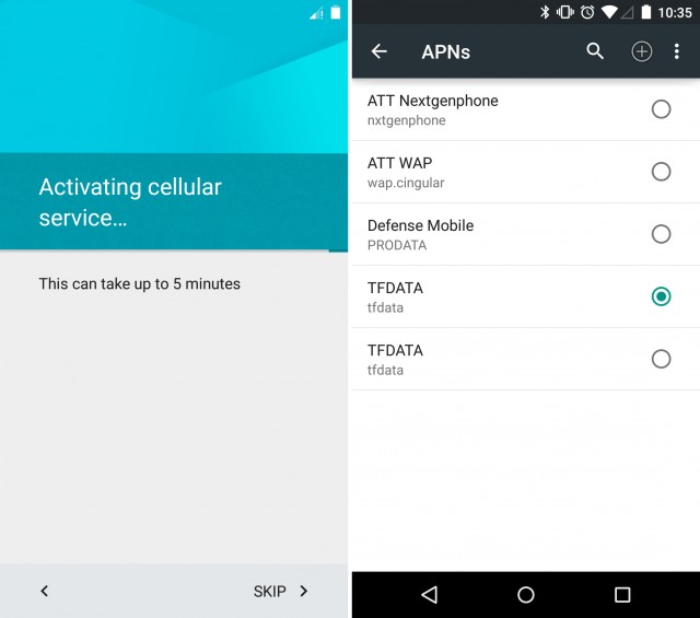 Android 5.0 can automatically figure out your APN settings. Track the settings screen down and you'll see it finds a ton of stuff.