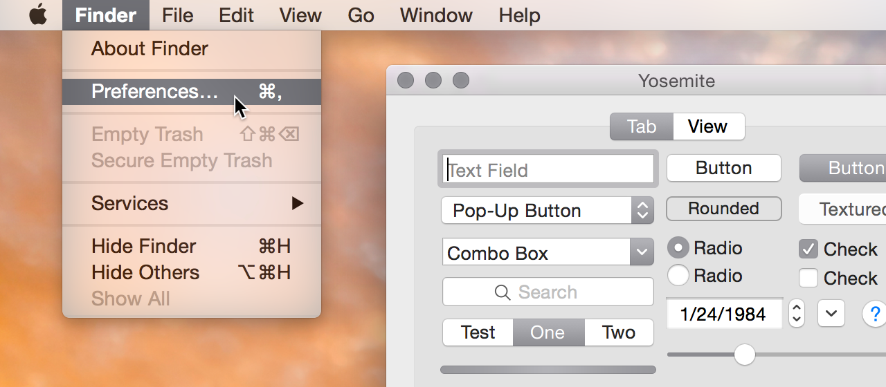 Yosemite’s Graphite appearance theme: for when color is the enemy.