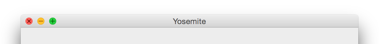 A Yosemite window title bar.