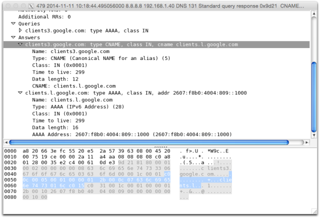 wireshark filter dns query contains