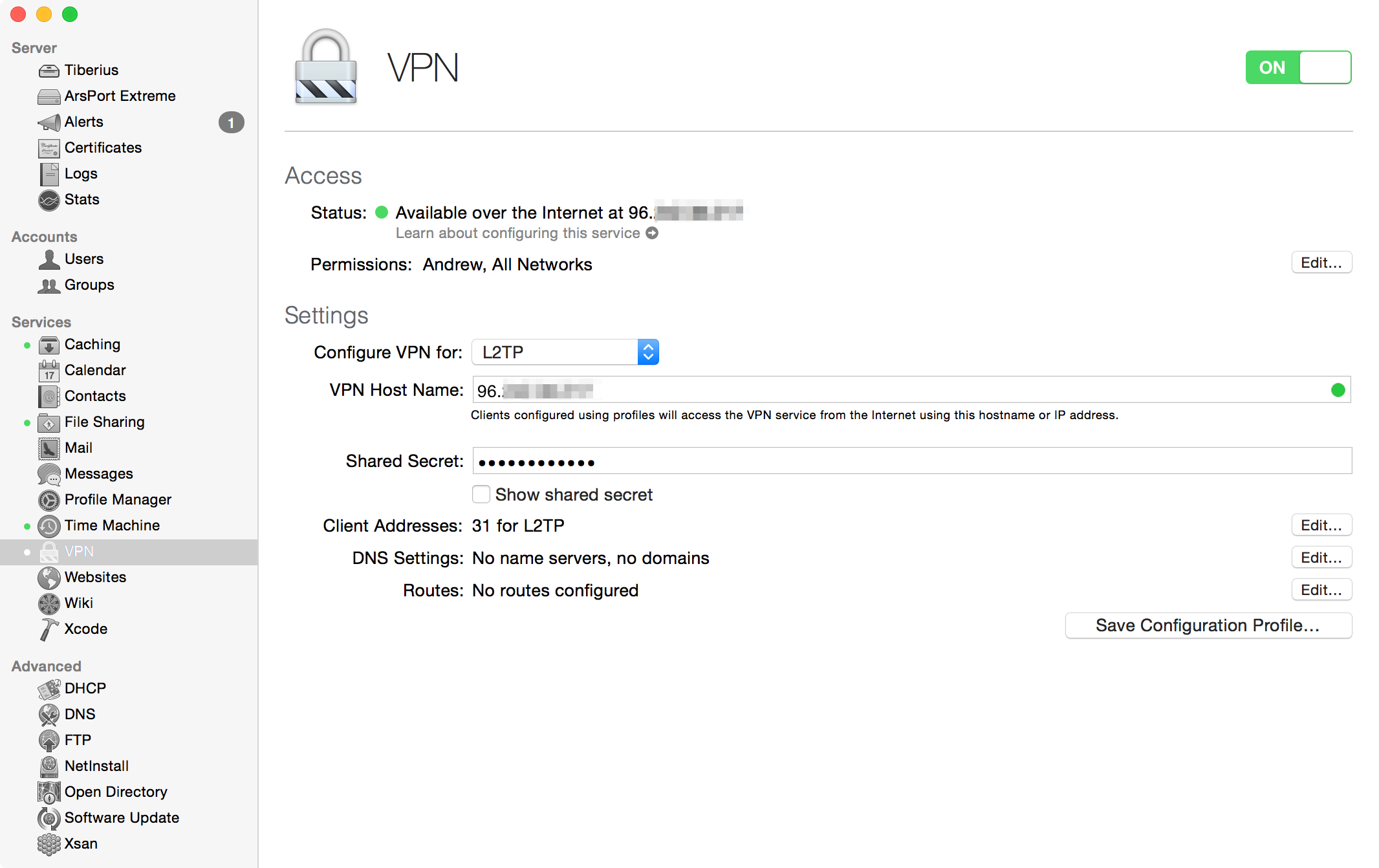 setting up vpn on a mac yosemite