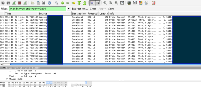 cell phone mac address sniffer