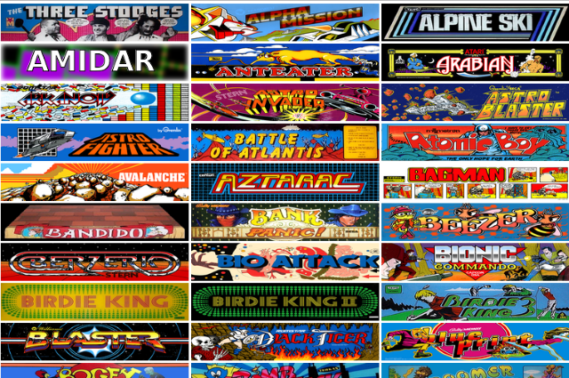 Just 30 or so of the 900+ games available on The Internet Arcade.