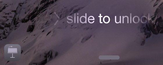 Slide the Keynote icon up for Handoff.