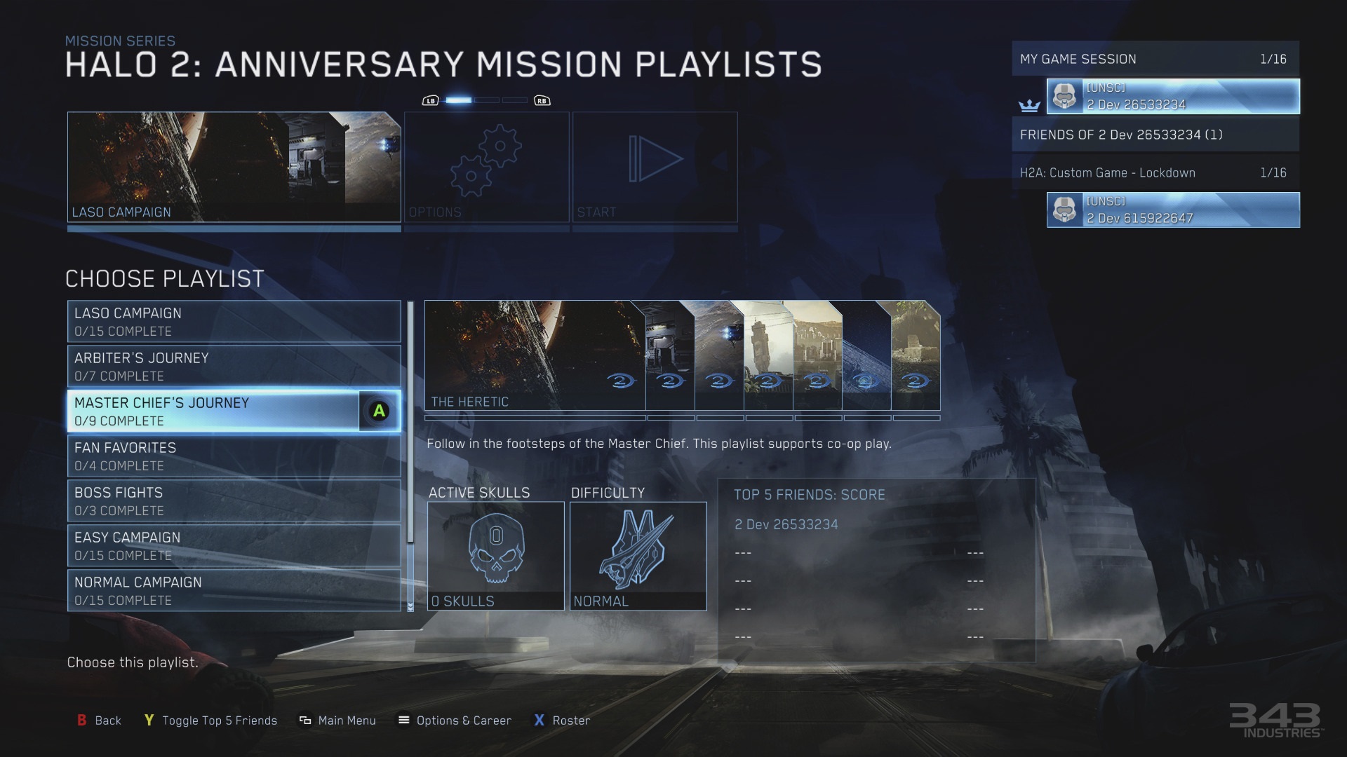 halo 2 mission list