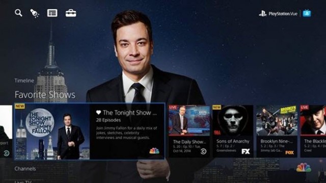 PlayStation Vue service streams live TV without a cable subscription