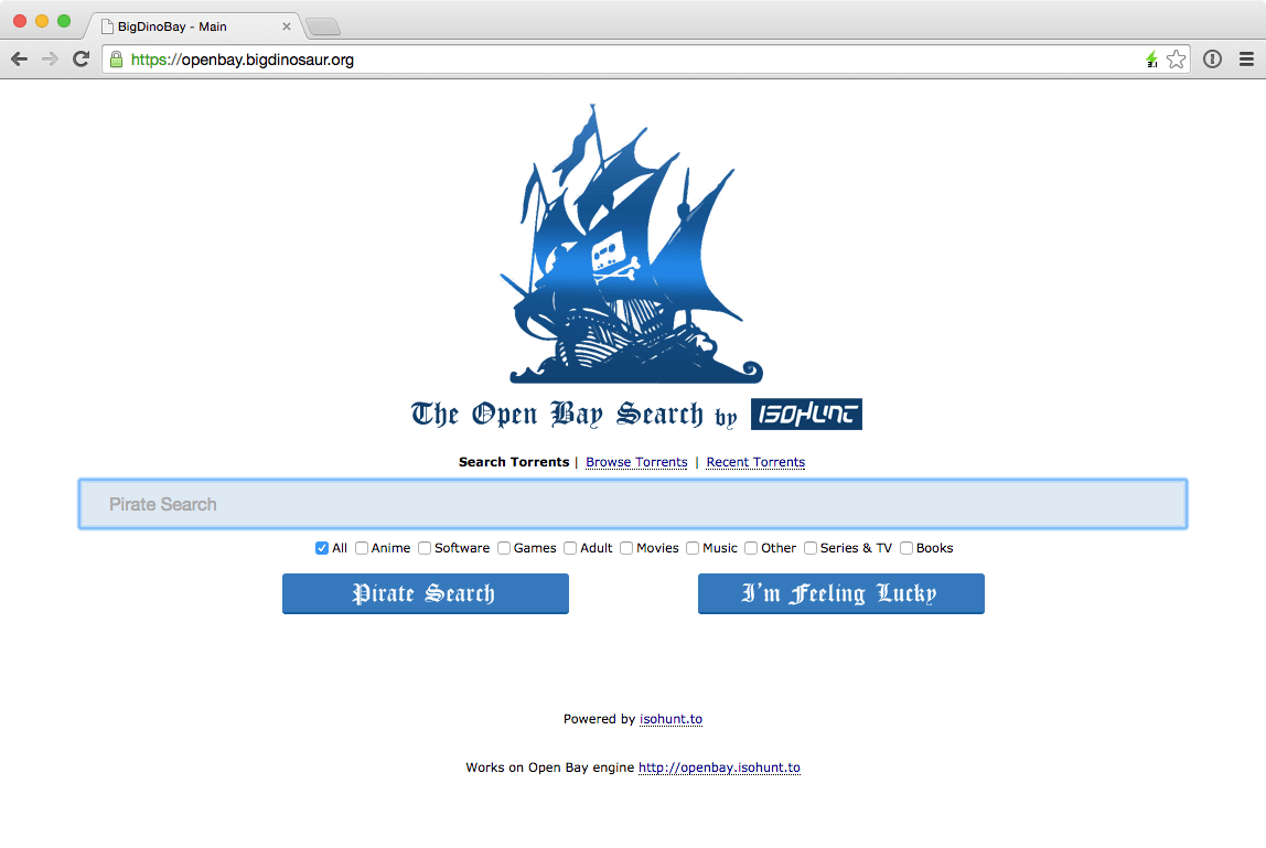 Open Bay lets you run your own copy of The Pirate Bay—emphasis on copy