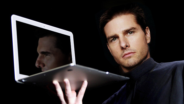 Something you probably won't be seeing: Aaron Sorkin's vision of Tom Cruise as Steve Jobs.