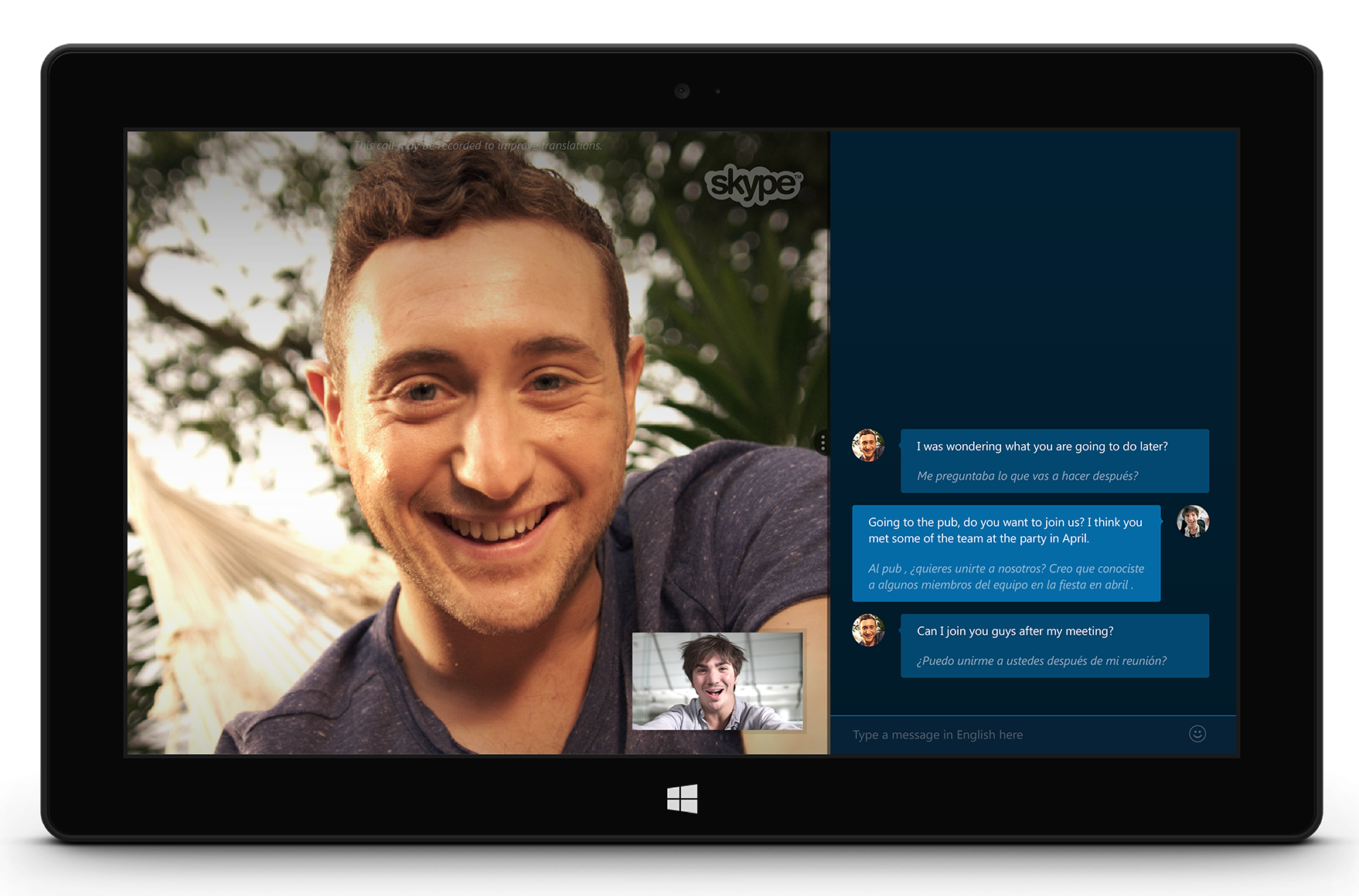 how to use skype translator on skype for business