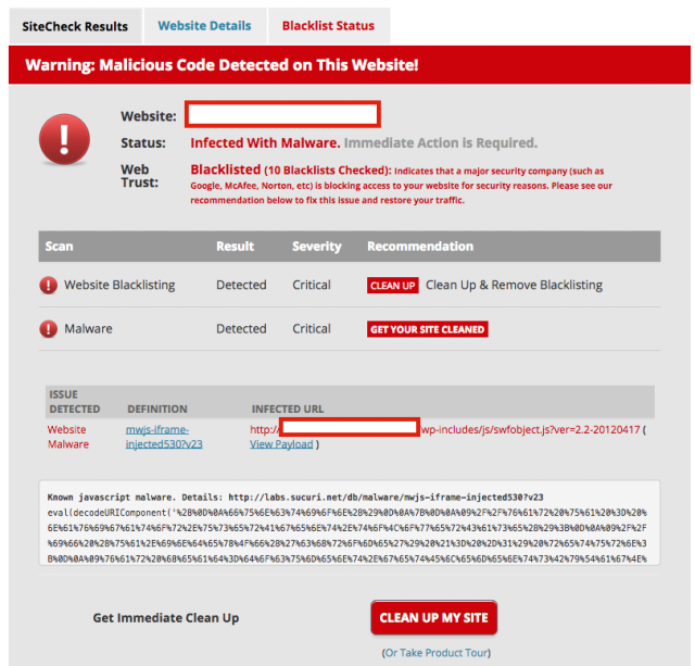 Some 100,000 or more WordPress sites infected by mysterious malware