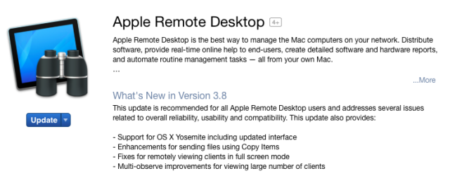 Apple Remote Desktop admin tool is updated for the first time in forever