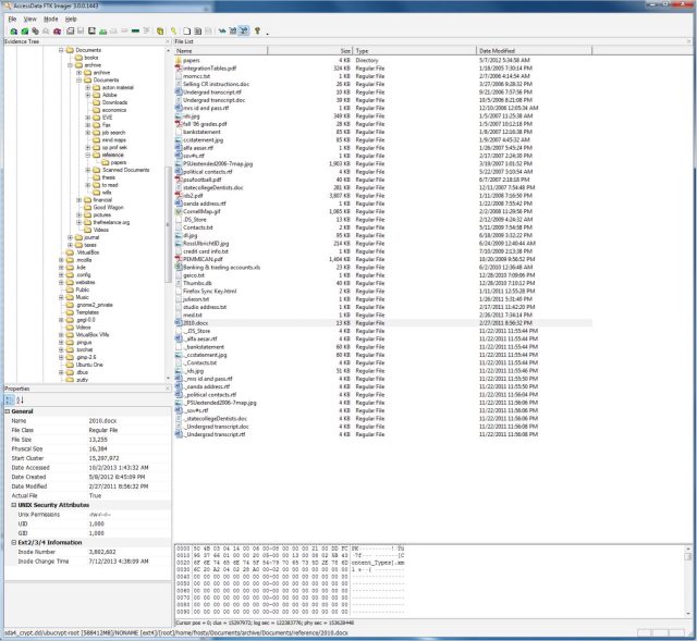 The file structure of Ulbricht's laptop.