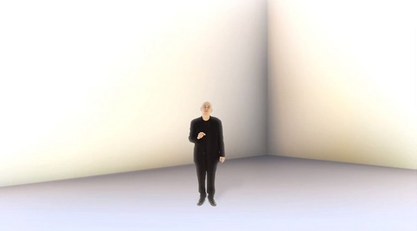 I'm just a man with a dream, standing in a featureless cube.